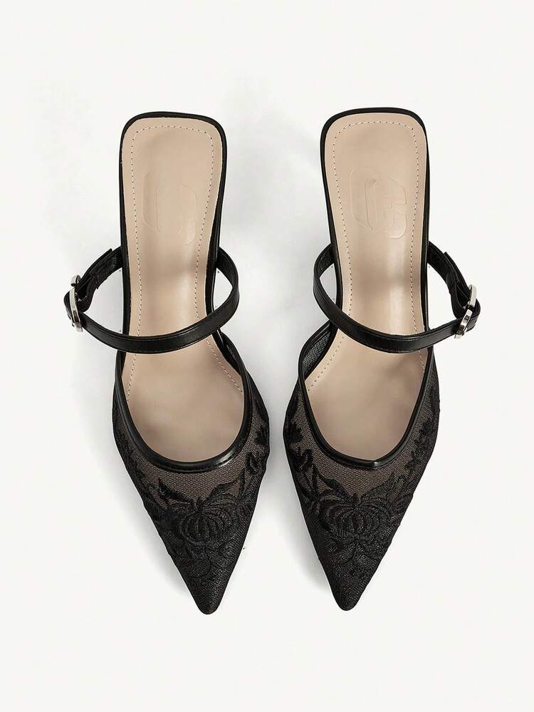 CUCCOO CHICEST Ladies Elegant Floral Fashion Wear Pointed Stiletto High Heel Shoes Wedding Shoes Summer Shoes Bride Shoes