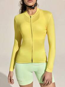 Exploreva 女士长袖骑行服 - 金盏花黄 - 黃色 - 查看 3
