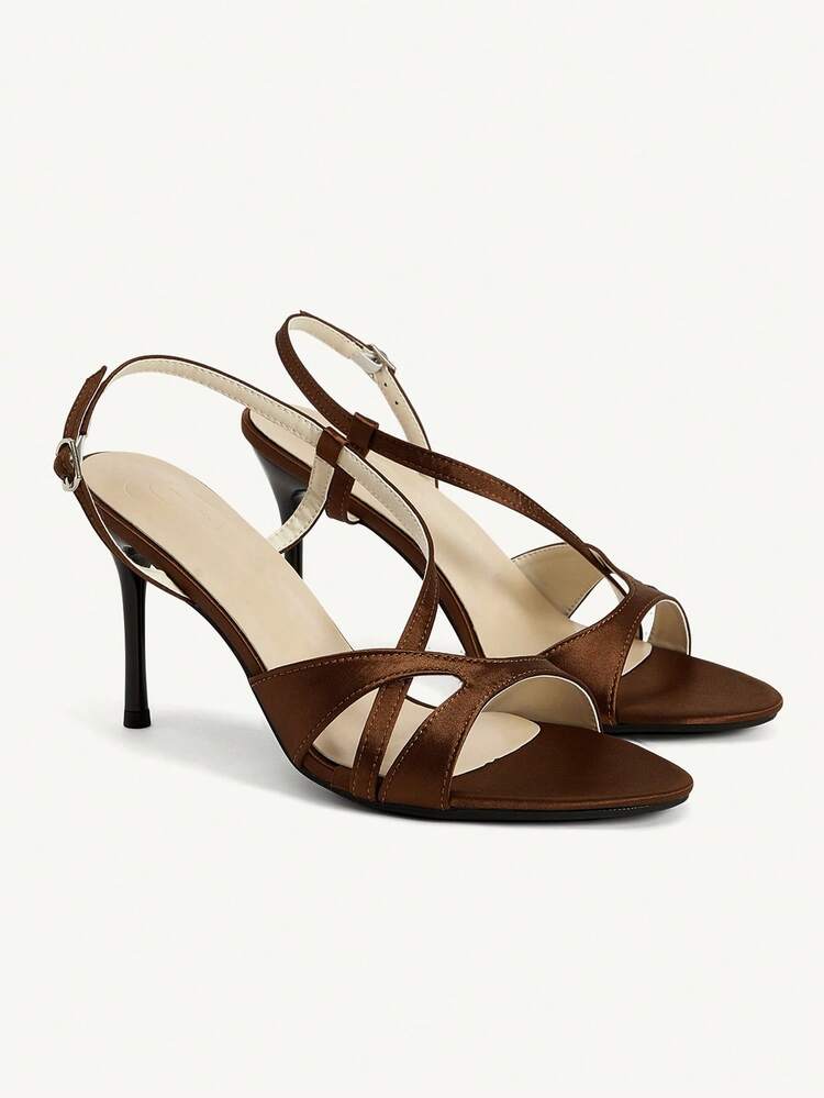 CUCCOO CHICEST New Stylish Pointed Toe High Heel Sandals For Women, Pink