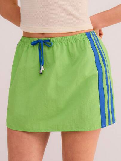 Athîral Women's Casual Colorblock Skirt