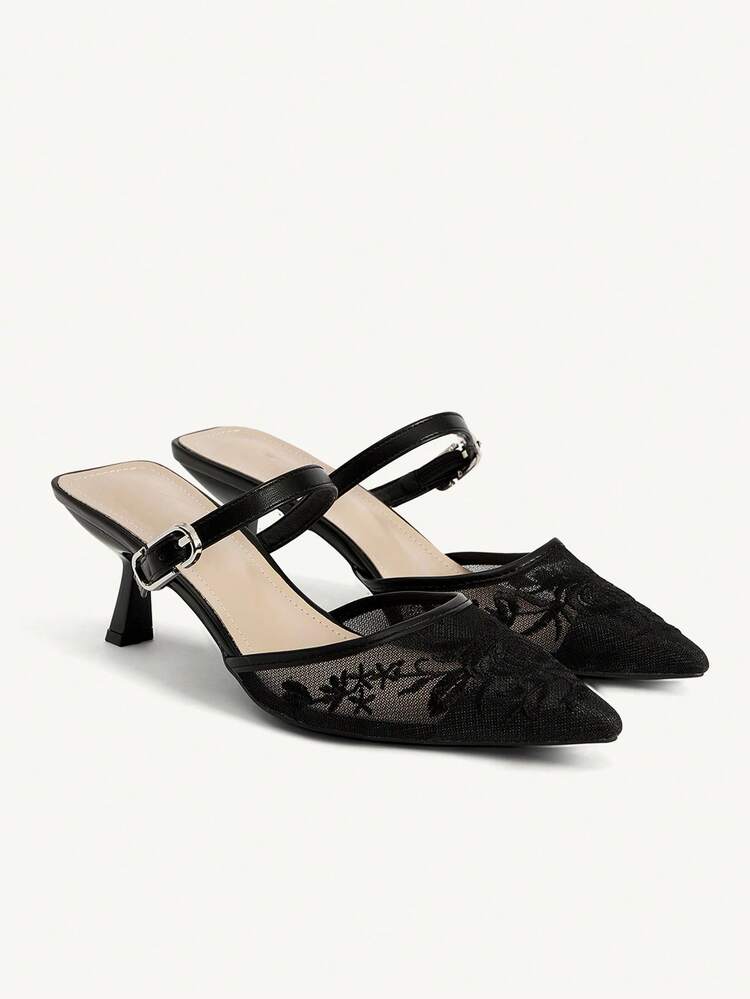 CUCCOO CHICEST Ladies Elegant Floral Fashion Wear Pointed Stiletto High Heel Shoes Wedding Shoes Summer Shoes Bride Shoes