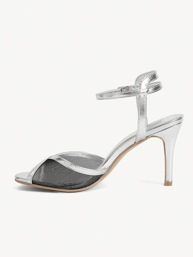 CUCCOO CHICEST Women's Pointed Toe Buckle Design Fashion Daily Wear High Heel Sandals Wedding Shoes Summer Shoes Bride Shoes