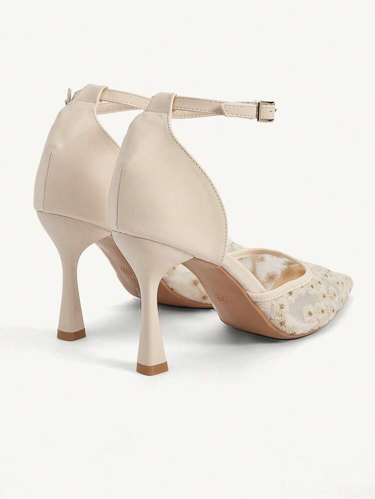 CUCCOO CHICEST Women Heeled Sandals Wedding Shoes Summer Shoes Bride Shoes
