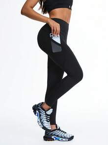 Eassivo Eassivo Women Sports Leggings - Black - View 1