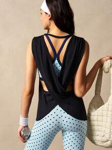 VARSIVA 女士波点图案露脐吊带背心和紧身裤运动套装 - 彩色 - 查看 8