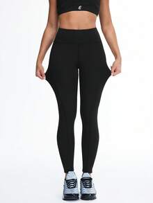 Eassivo Eassivo Women Sports Leggings - Black - View 4