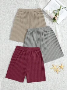 EURMUSE Conjunto de 3 paquetes de ropa de dormir para mujer con pantalones multicolor para usar en casa - Multicolor - Ver 2