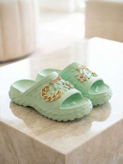 Sandalias Slide para mujer, sandalias gruesas