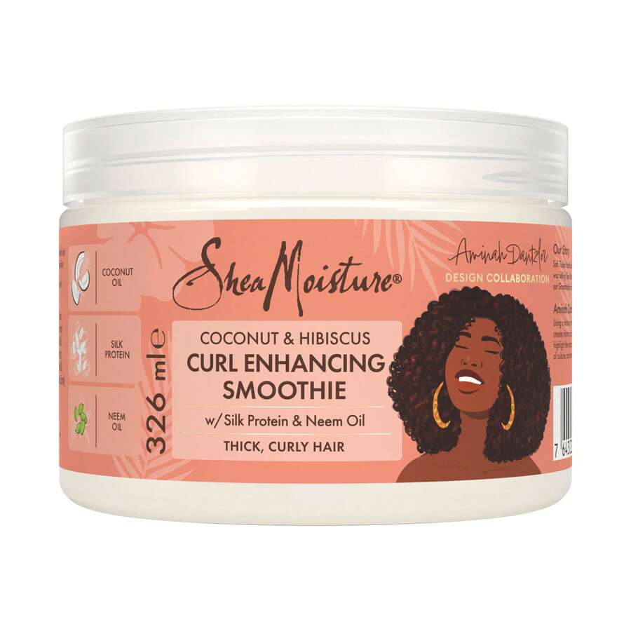 Shea Moisture Coconut And Hibiscus Curl Enhancing Smoothie, 326 Ml - White - View 1
