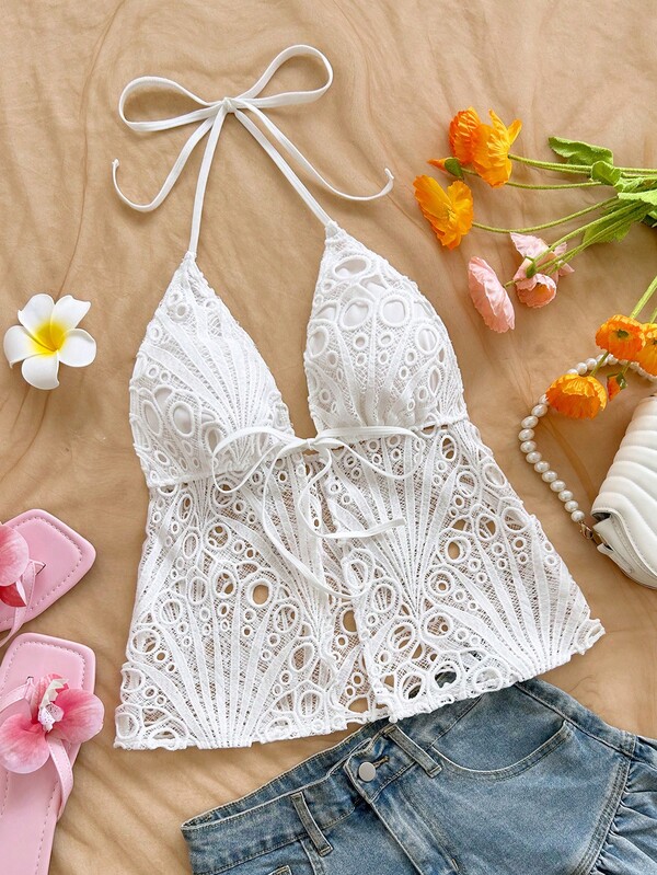 Soleia Nuevo atuendo casual de primavera/verano para vacaciones, boda en la playa, invitado de boda, graduación, brunch, Día de San Patricio, Spring Break, Pascua, festival de música, elegante, bohemio, tropical, sexy, con espalda descubierta, tirantes finos y tirantes con lazo para mujer