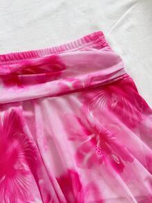 Soleia Bộ đồ 2 món dành cho nữ mùa hè, họa tiết hoa, gồm áo quây và chân váy ngắn. - Nhiều màu - Xem 4