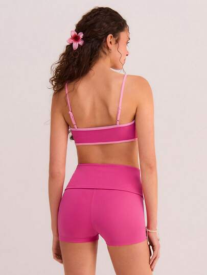 Athîral Conjunto deportivo casual de mujer con colores contrastantes