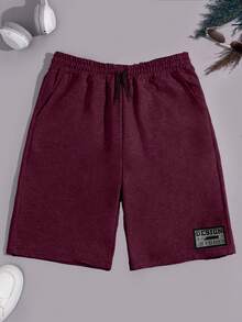 EURMUSE Men 3pcs Pack Drawstring Label Detailed Regular Shorts - Multicolor - View 4