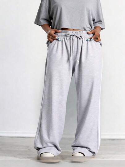 Pantalón Deportivo Talla Extra de Mujer Con Lineas a los Lados, Curve, Curvy, Cómodos, Yoga, Plus Size