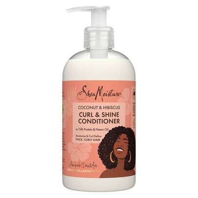  Shea Moisture Coconut And Hibiscus Curl And Shine Conditioner, 384 Ml