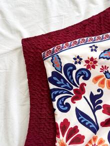 Soleia Women's Vacation Sleeveless Tie-Front Bodysuit - Multicolor - View 7