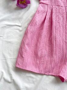 Soleia Salopetă pentru femei, cu design răsucit, în culori solide, cu scobitură - Multicolor - Vizualizare 3