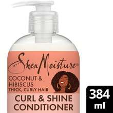 Shea Moisture Coconut And Hibiscus Curl And Shine Conditioner, 384 Ml - White - View 2