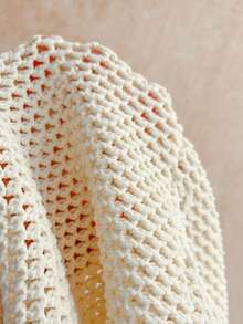 Soleia Women's Vacation Knit Textured Fringe Shell Strap Mini Dress, Sexy Party Date Beach Holiday Summer Outfit, Suitable For Holiday Date, Afternoon Tea, Wedding Season, Beach Cruise Vacation, City Road Trip Vacation, Boho Vacation, Music Festival - Beige - View 8