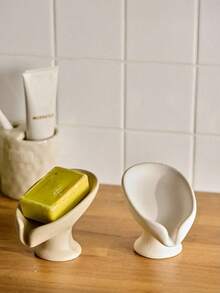 Cirelle Nordic Minimalist Ceramic Soap Holder – A Stylish Bathroom Countertop Organizer For Hotel And Home Decor - one size fits all - View 2