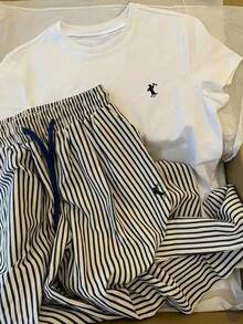 Conjunto Navy Urban Rayas Verano - Blanco - Ver 1