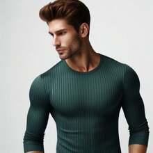 MIL200FIT Men T-Shirts - Dark Green - View 5
