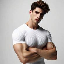 MIL200FIT Men T-Shirts - White - View 7
