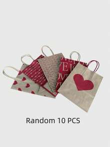 20 túi giấy Valentine, túi quà tặng bằng giấy Kraft, túi tote dự tiệc, túi thiết kế hình trái tim, túi mua sắm bán lẻ, thích hợp cho sinh nhật, kỷ niệm, lễ hội ngoài trời và các dịp lễ khác, đồ dùng trang trí lễ hội, đồ trang trí sự kiện, túi tote trang trí, túi theo chủ đề, tay cầm chắc chắn, túi quà tặng ngày lễ, túi quà tặng tiệc tùng, đồ dùng cho người tổ chức sự kiện. - Nhiều màu - Xem 10