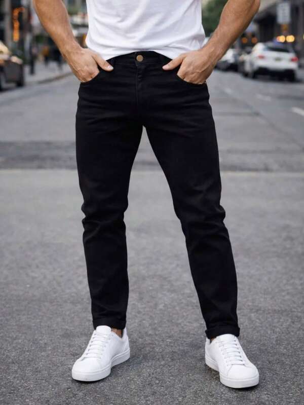 Pantalón de Gabardina para Caballero Slim Fit