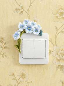 Cirelle Miếng dán công tắc điện hình hoa 3D bằng nhựa - Vỏ trang trí sáng tạo cho ổ cắm điện, trang trí tường và che giấu trong phòng khách, phòng ngủ. - Nhiều màu - Xem 10
