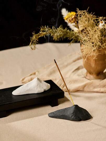 Cirelle Original Stone Mountain Scene Ceramic Incense Burner – Home Decor, Suitable For Living Room, Teahouse, Lounge And Artistic Tabletop Decoration.