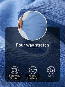 Flexra Plus Size Casual Distressed Relaxed Fit Stretchy Knit Skinny Jeans - Light Wash - View 5