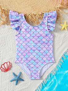 Emery Rose Kids Emery Rose Kids 女婴可爱美人鱼印花休闲针织蝴蝶结撞色连体泳衣，适合女婴夏季穿着；女婴可爱夏季休闲针织蝴蝶结拼接撞色吊带连体泳衣，适合夏季郊游、游泳、海滩度假。 - 淡紫色 - 查看 7