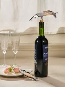 Cirelle Abridor de botellas con forma de pez | Regalo creativo para amantes del vino y la cerveza, herramienta única para la cocina y el bar - Multicolor - Ver 1