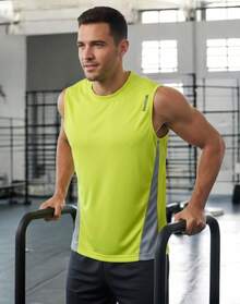 Playera Reebok Original Tipo Resaque Amarilla | Cómoda, Deportiva y Casual - Amarillo - Ver 1