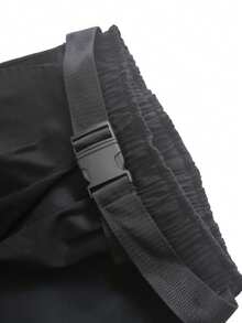 Gabardine Cargo Jogger Pants - Black - View 7