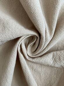 Easowa V-Neck Wide Shoulder Jumpsuit Sleeve Metal Button Asymmetrical Hem A-Line Blouse Casual Loose Elegant Office Lady Vacation Spring Summer Women Thin Blazer - Khaki - View 7