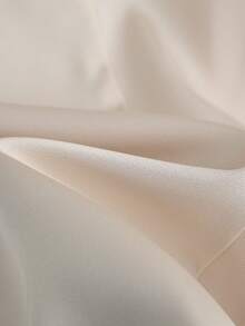 Franclia Women's Spring And Summer Round-Neck Open-Neck Pearl-Embellished Blouse Loose A-Line Short Dress, Spring And Summer Dress, Fashionable And Casual Elegant Dress, Pearl Collar Dress, Fashionable And Elegant Dress, Outwear Clothing - Apricot - View 8