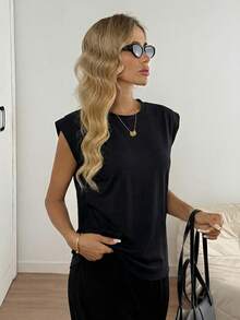 Easowa 3件套休闲简约圆领短袖修身女式T恤，适合夏季穿着 - 彩色 - 查看 3