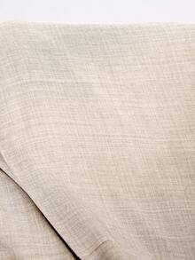 Solflare 2026春夏新款休闲弹力腰阔腿裤，适合外出、日常穿着、聚会、通勤、返校、约会、居家、生日派对等多种场合，宽松版型，米色，大码 - 杏色 - 查看 7