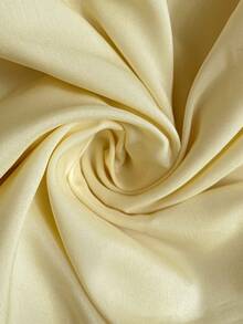 Easowa Casual Loose Elegant Commuter Vacation Ruffled Shoulder Strap Cinched Waist Bow A-Line Hem Dress, Spring/Summer For Women - Light Yellow - View 8