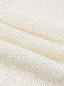 Franclia 女士百搭简约时尚多功能花瓣袖优雅浪漫白色短袖开衫 - 白色 - 查看 3