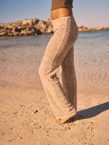 Aralina Sheer Mesh Lurex Smudge Print Vacation Festival Drapey Summer Spring Pull On Pant Cover Up Pull Over Sexy Party - Multicolor - View 4