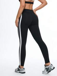 Eassivo Eassivo 女士运动紧身裤 - 黑色 - 查看 2