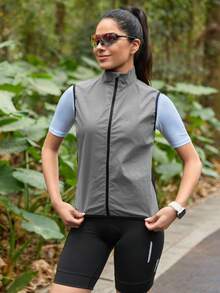 In My Nature 女士户外拉链领背心 - 灰色 - 查看 5