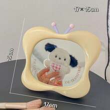 Joivida 1 pièce Miroir de maquillage portable mignon et haute définition, miroir de coiffeuse de bureau pour dortoir, bureau et maison - Multicolore - Voir 16