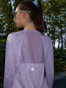 SHEIN In My Nature t-shirt de sport à manches longues, respirant et décontracté pour femmes, printemps/été - Multicolore - Voir 5