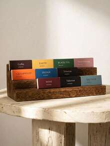 Cirelle 10支装9种香型香薰礼盒，持久留香，适用于瑜伽冥想、家居净化，适合斋月、情人节、新年等场合（香型：蜜桃乌龙/海洋/荒野/迷人夜茉莉/红茶/红酒/昆仑/木质大地/咖啡） - 彩色 - 查看 12