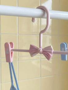 Joivida 5Pcs Premium Selection Of Plastic Non-Marking Clothes Hangers Wholesale, Children's Telescopic Trouser Hangers, Trouser Clips, Household Non-Slip Clothes Hangers - A - View 5