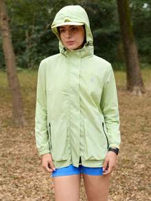 In My Nature 女士宽松拉链休闲外套 - 綠色 - 查看 6
